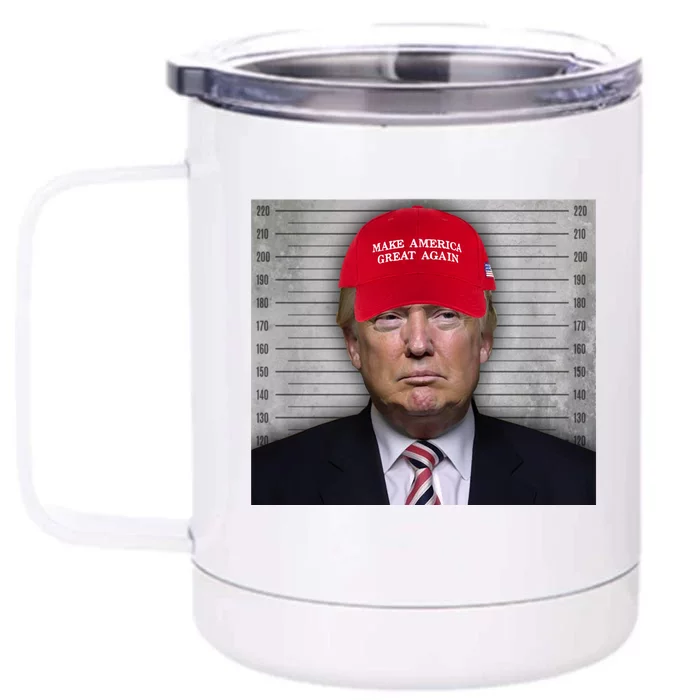 Trump Mugshot MAGA Front & Back 12oz Stainless Steel Tumbler Cup