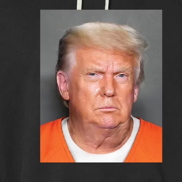 Trump Mugshot Garment-Dyed Fleece Hoodie