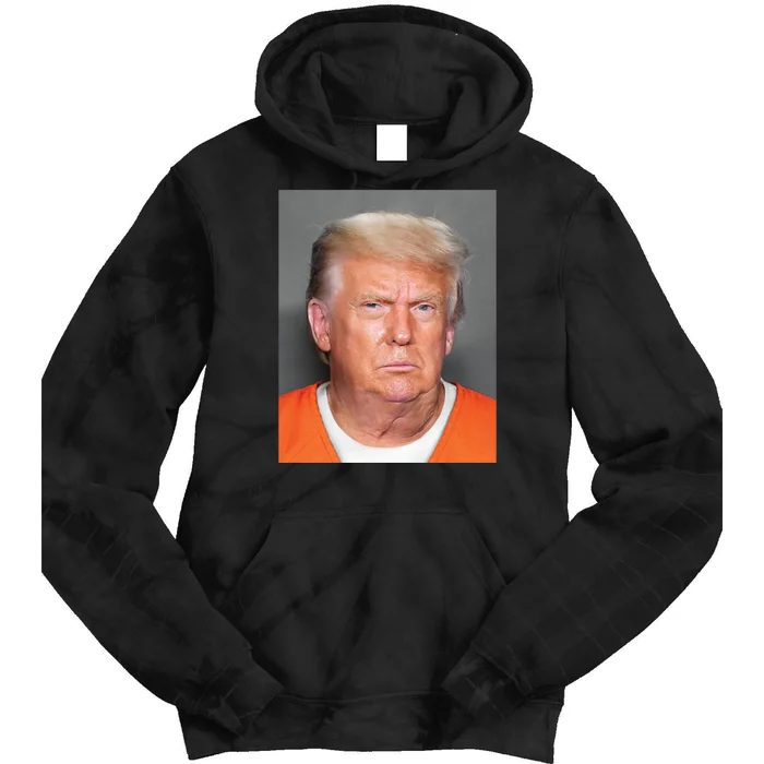 Trump Mugshot Tie Dye Hoodie