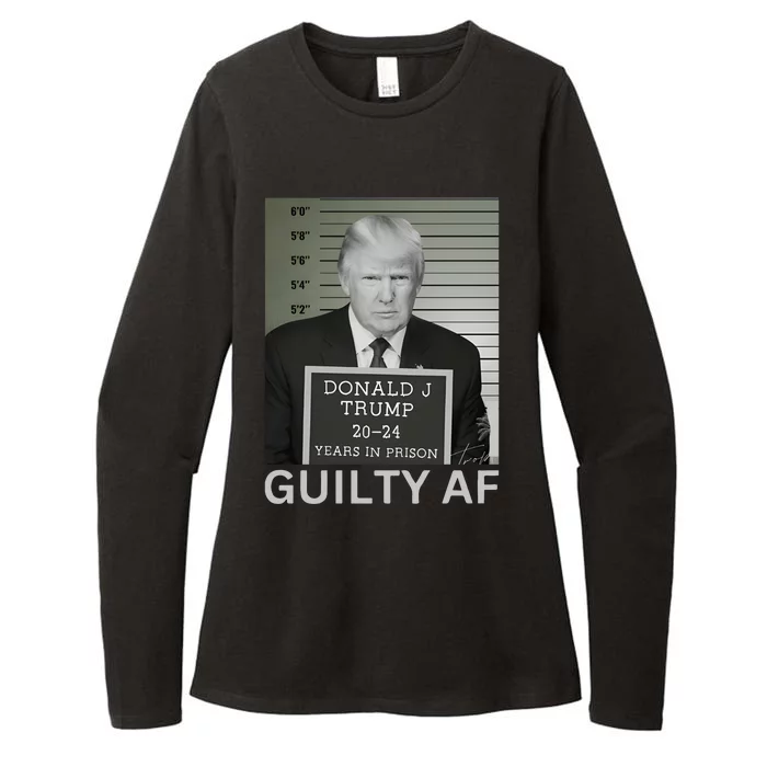 Trump Mug Shot Trump For Prison 2024 Democrat Womens CVC Long Sleeve Shirt