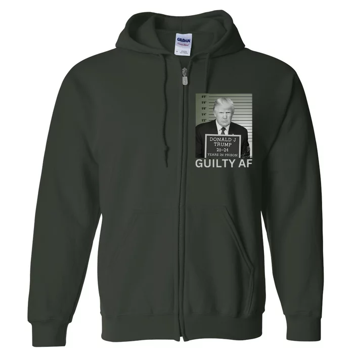 Trump Mug Shot Trump For Prison 2024 Democrat Full Zip Hoodie