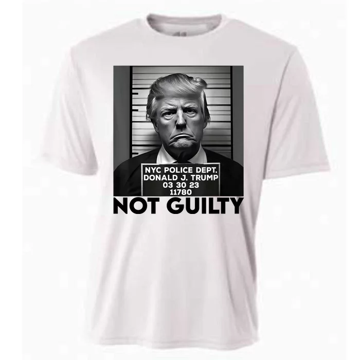 Trump Mug Shot, Trump Not Guilty Pro Trump Supporter Cooling Performance Crew T-Shirt