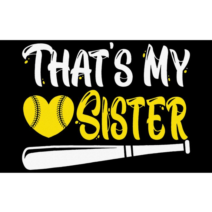 That's My Sister Proud Softball Brother Softball Sister Cute Bumper Sticker