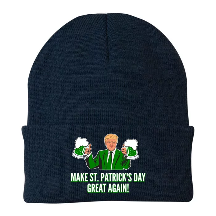 Trump Make St. Patrick's Day Great Again Beer Hoodie Knit Cap Winter Beanie