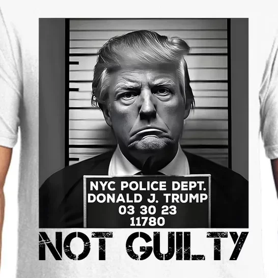 Trump Mug Shot, Trump Not Guilty Pro Trump Supporter Pajama Set