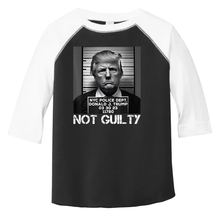 Trump Mug Shot, Trump Not Guilty Pro Trump Supporter Toddler Fine Jersey T-Shirt