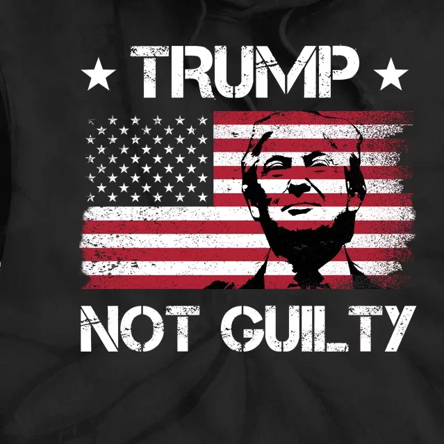 Trump Mug Shot, Trump Not Guilty Pro Trump Supporter Tie Dye Hoodie