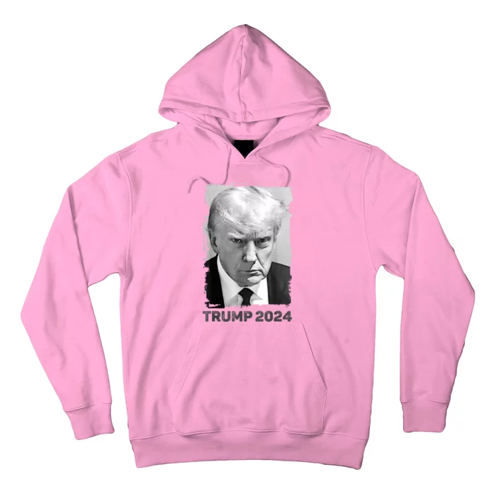 Trump Mug Shot Trump MugShot Never Surrender Hoodie