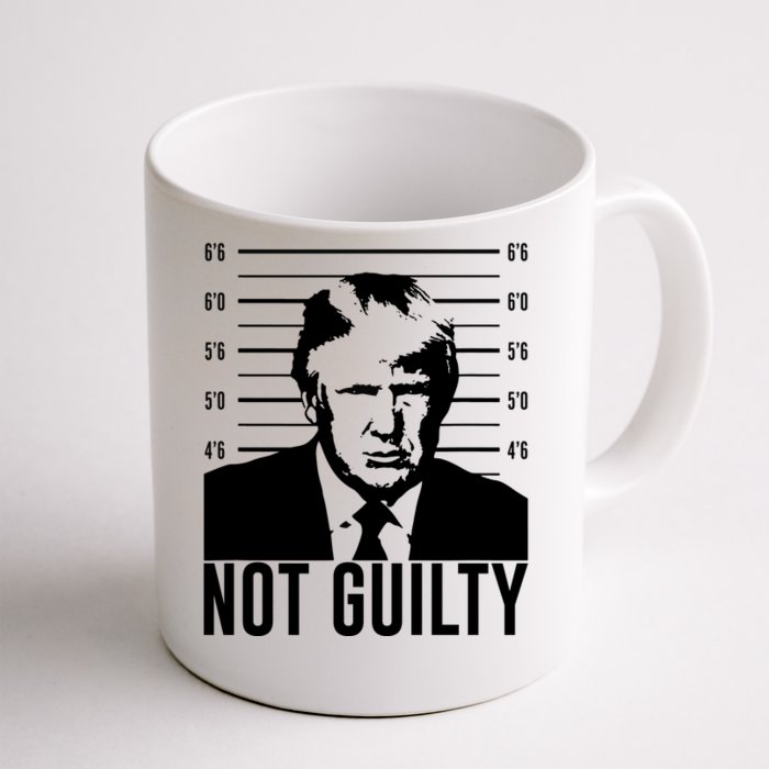 Trump Mug Shot, Trump Not Guilty Pro Trump Supporter Front & Back Coffee Mug