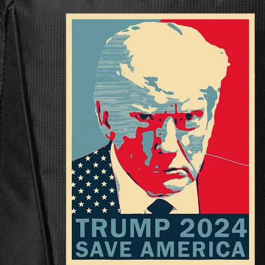 Trump Mug Shot 2024 Save America Trump Retro City Backpack