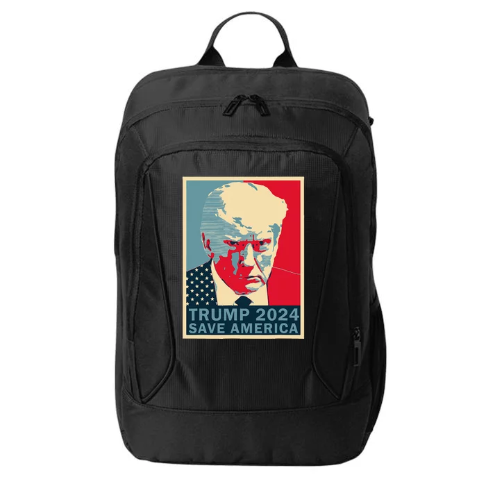 Trump Mug Shot 2024 Save America Trump Retro City Backpack