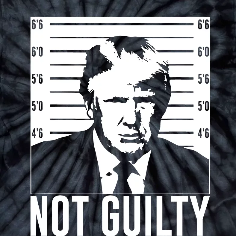 Trump Mug Shot, Trump Not Guilty Pro Trump Supporter Tie-Dye T-Shirt