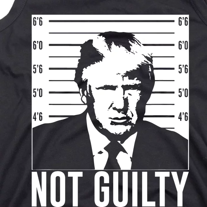 Trump Mug Shot, Trump Not Guilty Pro Trump Supporter Tank Top