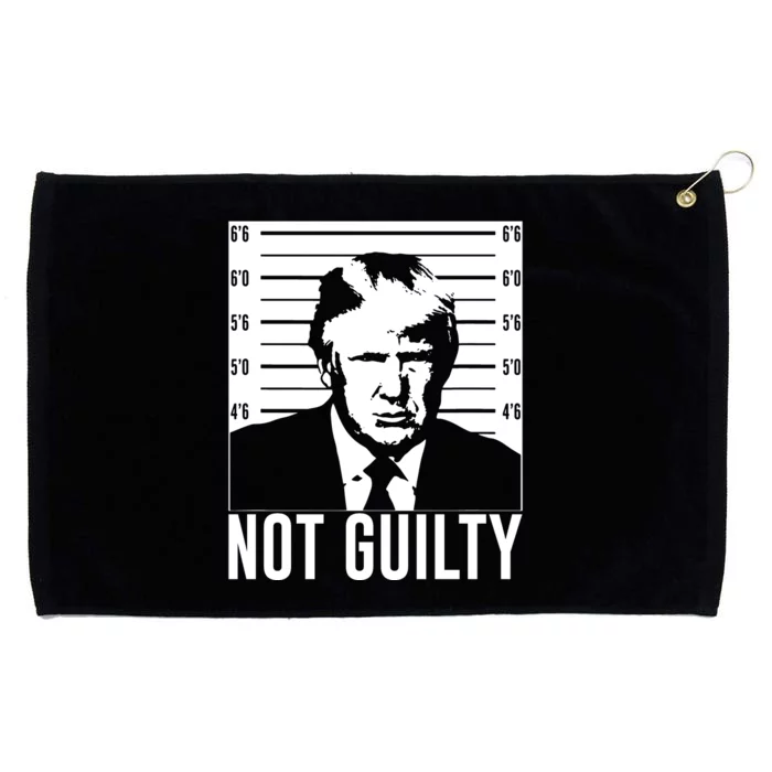 Trump Mug Shot, Trump Not Guilty Pro Trump Supporter Grommeted Golf Towel