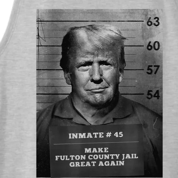 Trump Mug Shot Make Fulton County Jail Great Again Ladies Tri-Blend Wicking Tank