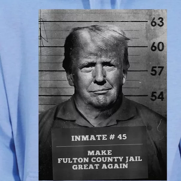 Trump Mug Shot Make Fulton County Jail Great Again Unisex Surf Hoodie