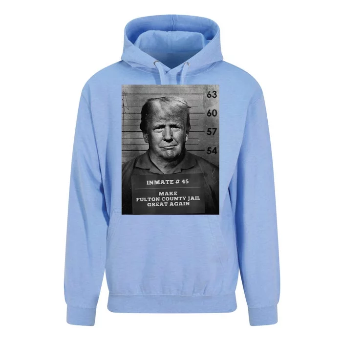 Trump Mug Shot Make Fulton County Jail Great Again Unisex Surf Hoodie