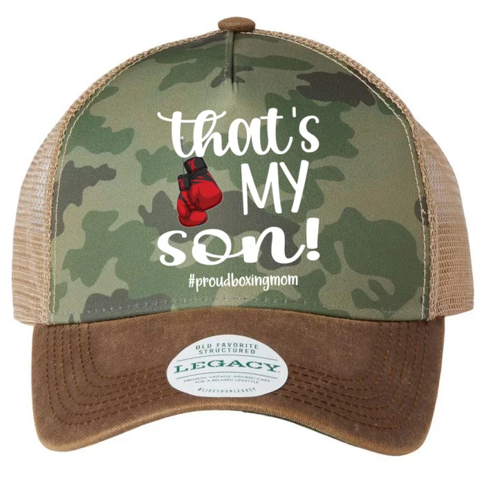 Thats My Son Proud Boxing Mom Boxing Mama Cute Gift Legacy Tie Dye Trucker Hat