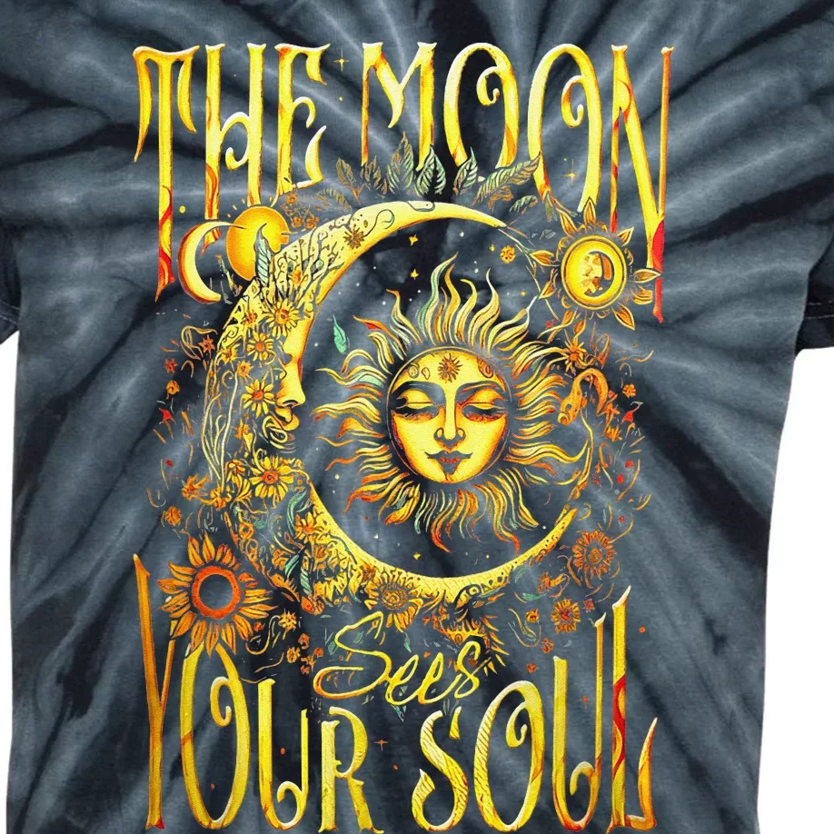 The Moon Sees Your Soul Kids Tie-Dye T-Shirt