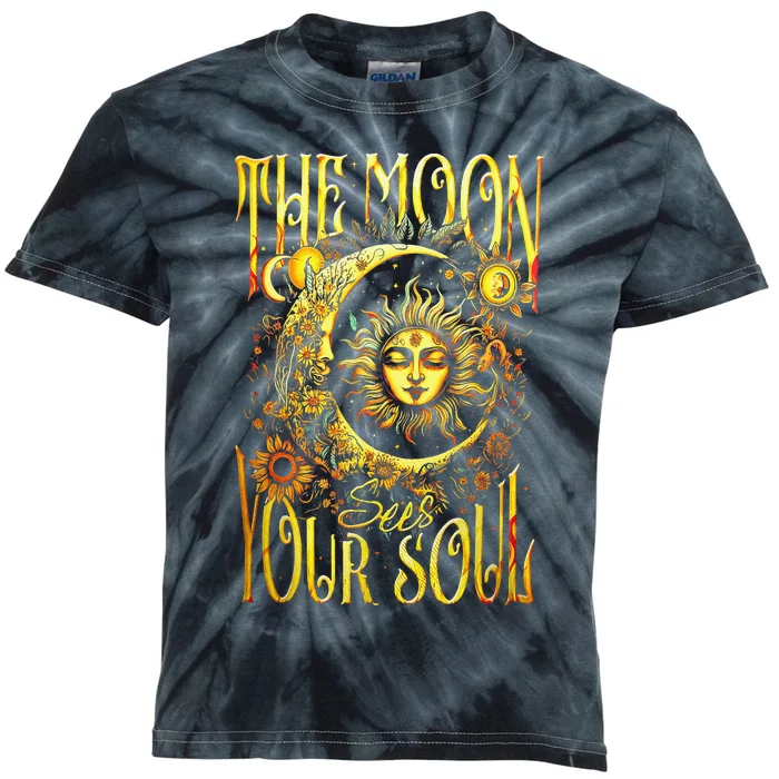 The Moon Sees Your Soul Kids Tie-Dye T-Shirt