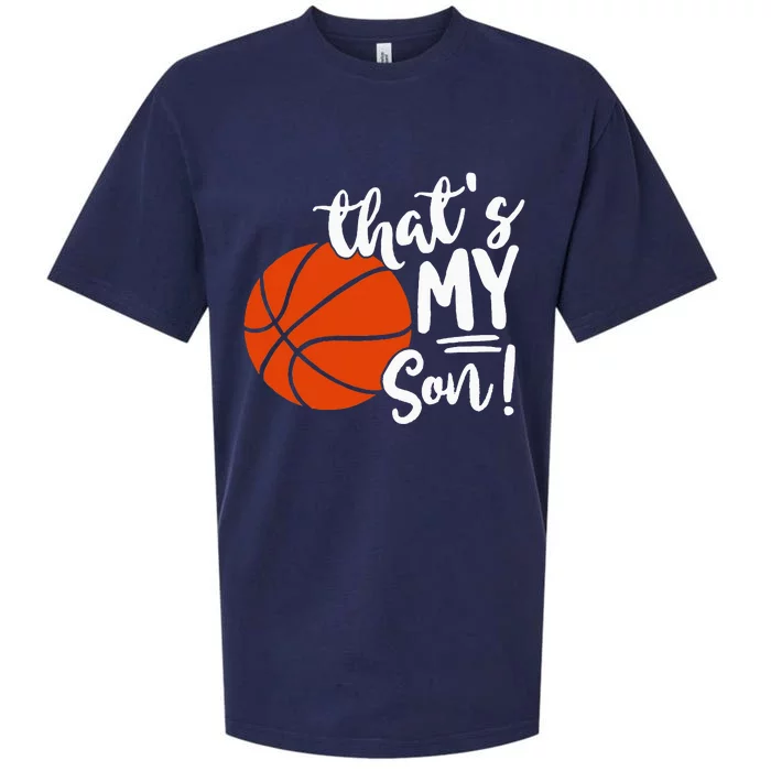 ThatS My Son Basketball Lovers Gifts For Mom Or Dad Sueded Cloud Jersey T-Shirt