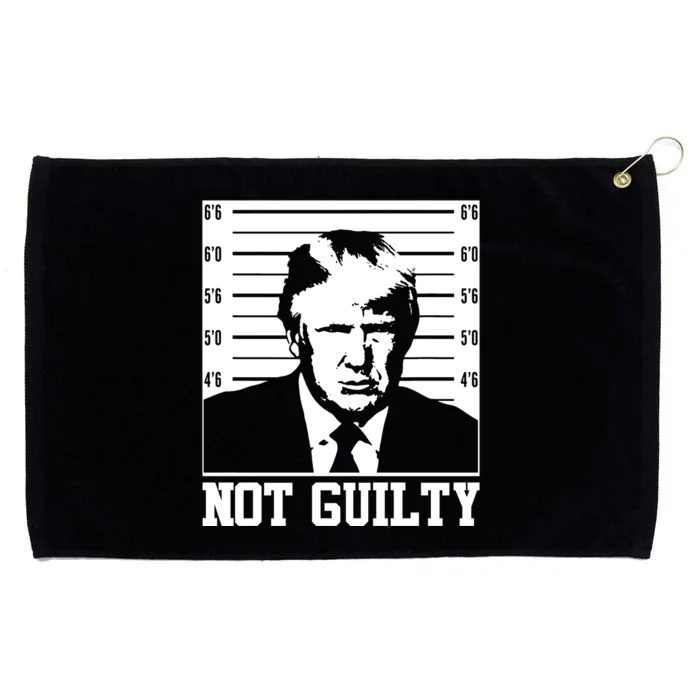 Trump Mug Shot, Trump Not Guilty Pro Trump Supporter Grommeted Golf Towel