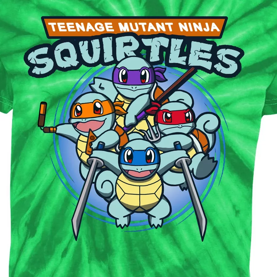 Teenage Mutant Squirtles Kids Tie-Dye T-Shirt