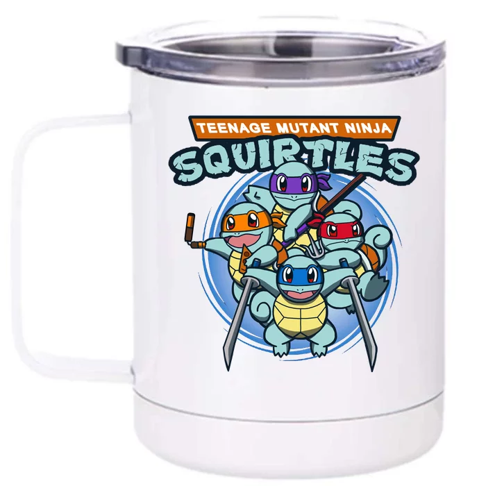 Teenage Mutant Squirtles Front & Back 12oz Stainless Steel Tumbler Cup