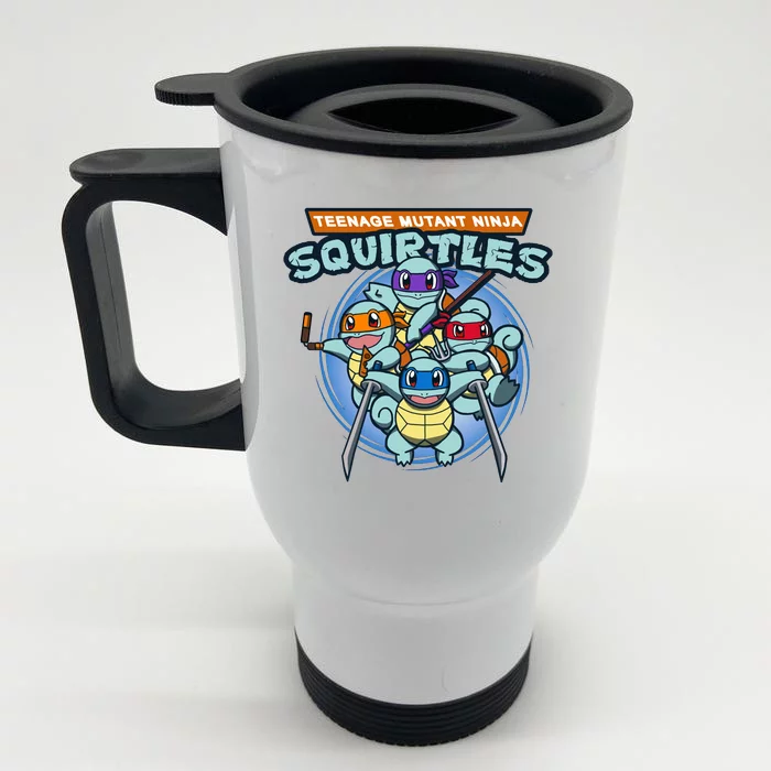 Teenage Mutant Squirtles Front & Back Stainless Steel Travel Mug