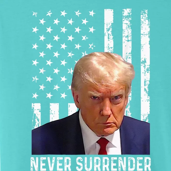 Trump Mug Shot Donald Trump Mug Shot Never Surrender ChromaSoft Performance T-Shirt