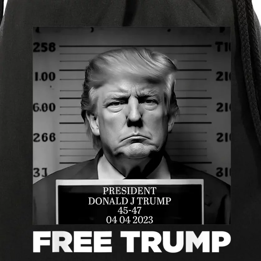 Trump Mugshot 2024 President Legend Trump never surrender Drawstring Bag