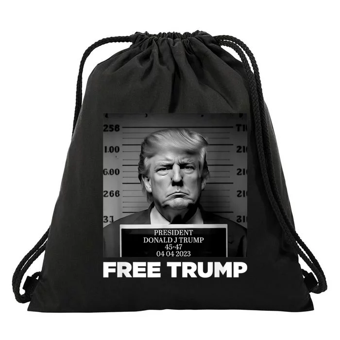 Trump Mugshot 2024 President Legend Trump never surrender Drawstring Bag