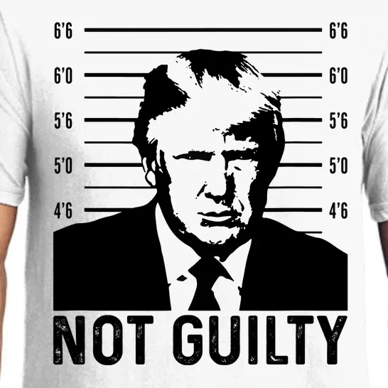 Trump Mug Shot, Trump Not Guilty Pro Trump Supporter Pajama Set