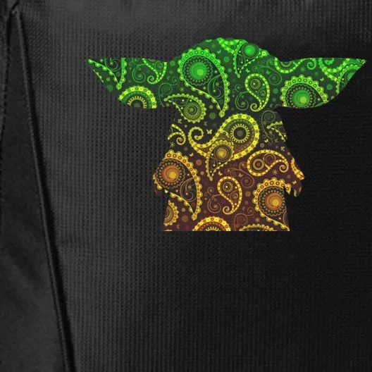 Teardrop Mandala Silhouette Alien Forest Dark Background City Backpack