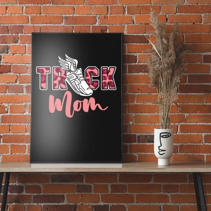 Track Mom Sprinting Marathon Track And Field Runner Poster