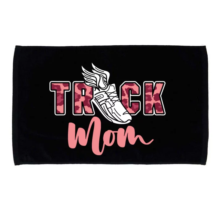 Track Mom Sprinting Marathon Track And Field Runner Microfiber Hand Towel