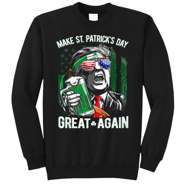 Trump Make Saint Patricks Day Great Again Beer Drinking Mug Sweatshirt