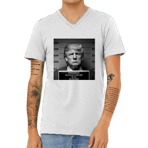 Trump Mug Shot Trump Mugshot V-neck T-shirt 