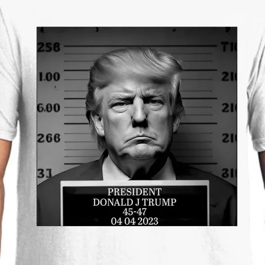 Trump Mug Shot, Trump Not Guilty Pro Trump Supporter Pajama Set