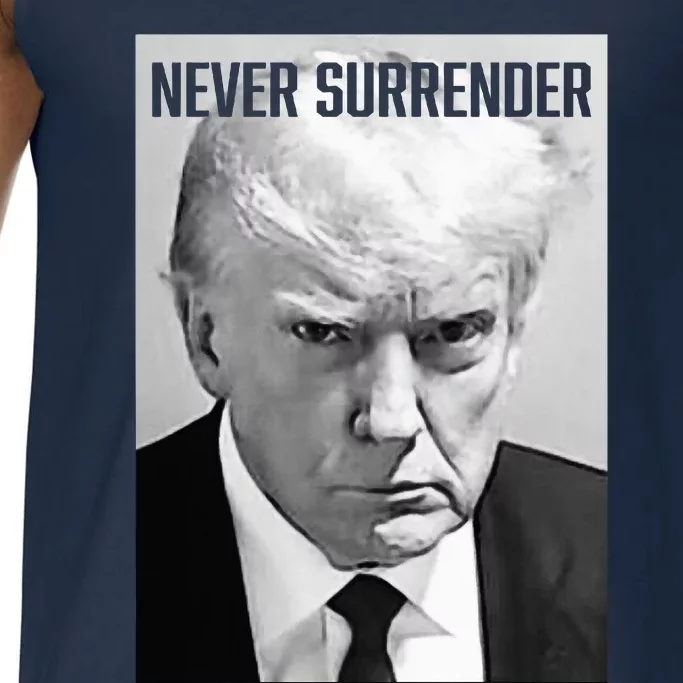 Trump Mug Shot Donald Trump Mug Shot Never Surrender Comfort Colors® Tank Top