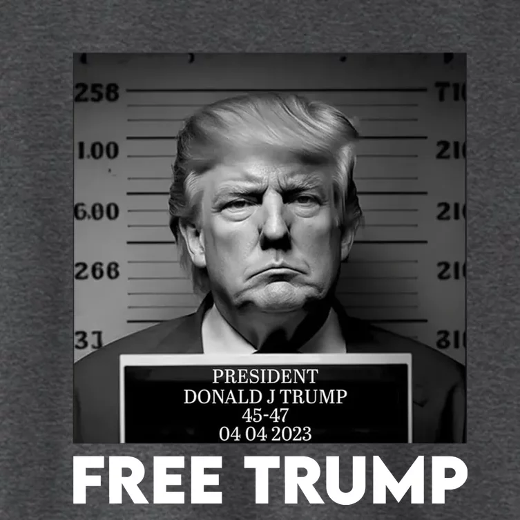 Trump Mug Shot, Trump Not Guilty Pro Trump Supporter Women's Crop Top Tee