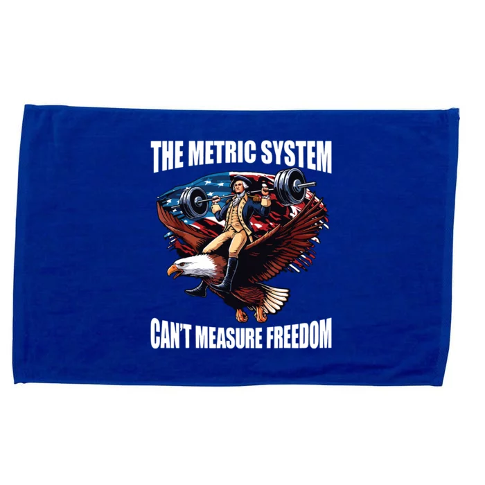 The Metric System Cant Measure Freedom Funny Microfiber Hand Towel