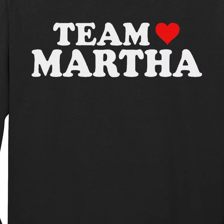 Team Martha Supporter Design Long Sleeve Shirt