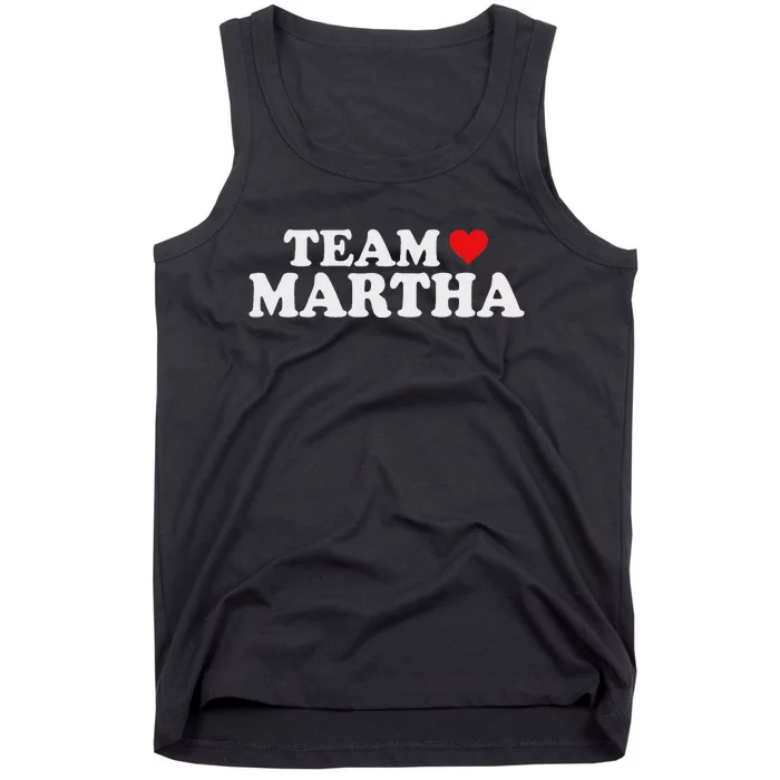 Team Martha Supporter Design Tank Top