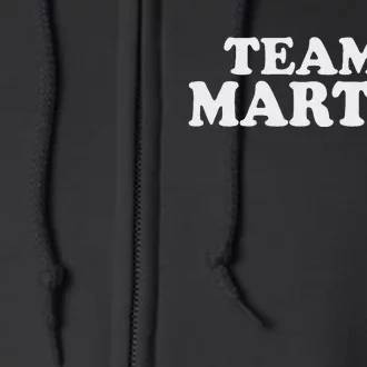 Team Martha Supporter Design Full Zip Hoodie