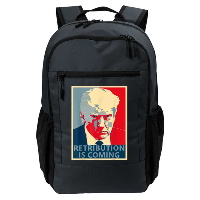 Trump Mug Shot (Retribution Is Coming) Daily Commute Backpack