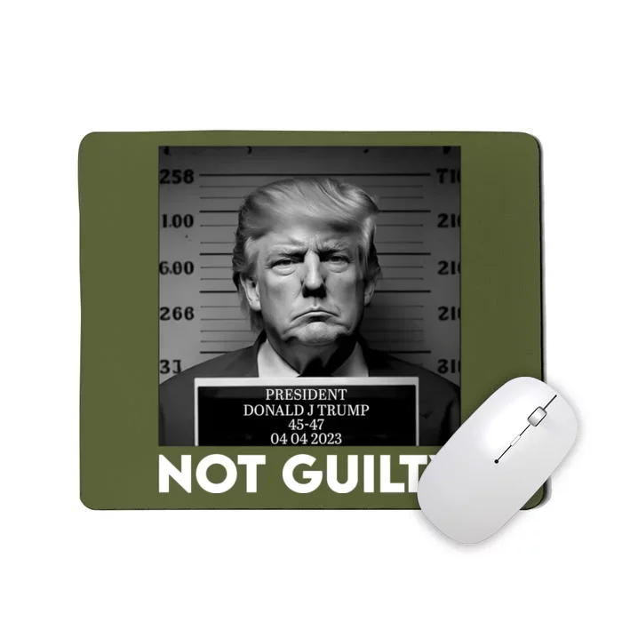 Trump Mug Shot, Trump Not Guilty Pro Trump Supporter Mousepad