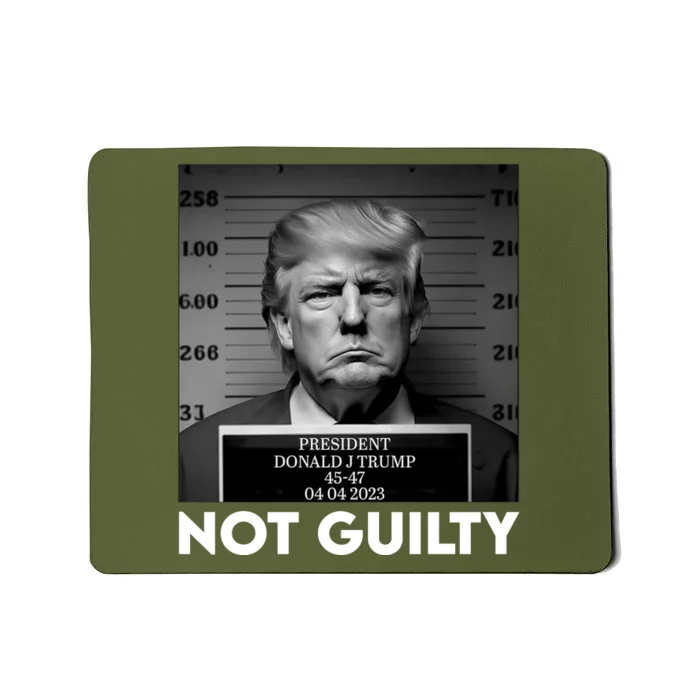 Trump Mug Shot, Trump Not Guilty Pro Trump Supporter Mousepad