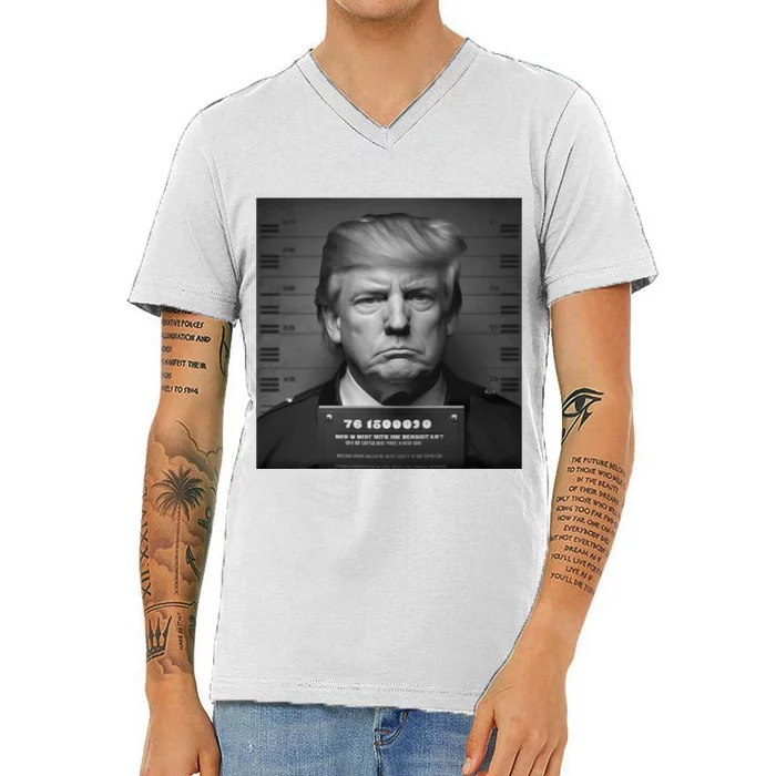 Trump Mug Shot Trump MugShot V-Neck T-Shirt