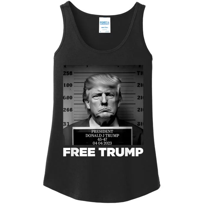 Trump Mugshot 2024 President Legend Trump never surrender Ladies Essential Tank